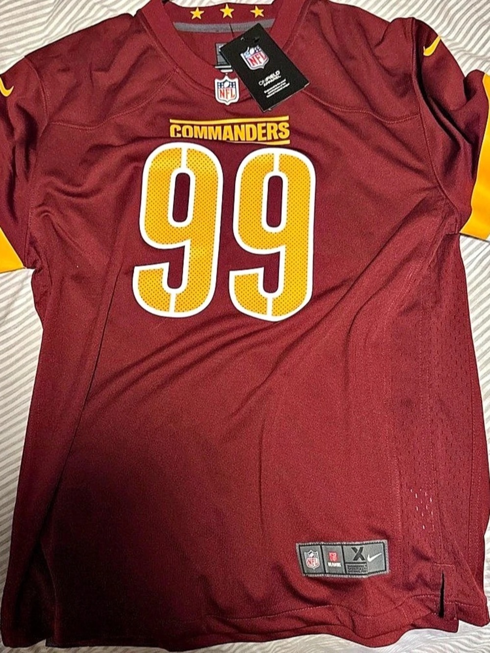 Nike Washington Commanders Terry McLaurin #99 jersey Red & Yellow XL